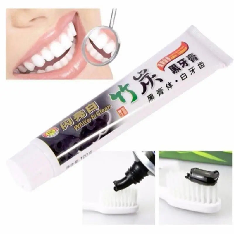 Bamboo Charcoal Toothpaste Whitening Teeth Activated Carbon Removing Yellow Teeth Cleaning Tooth Stain Oral Fresh Tooth Care