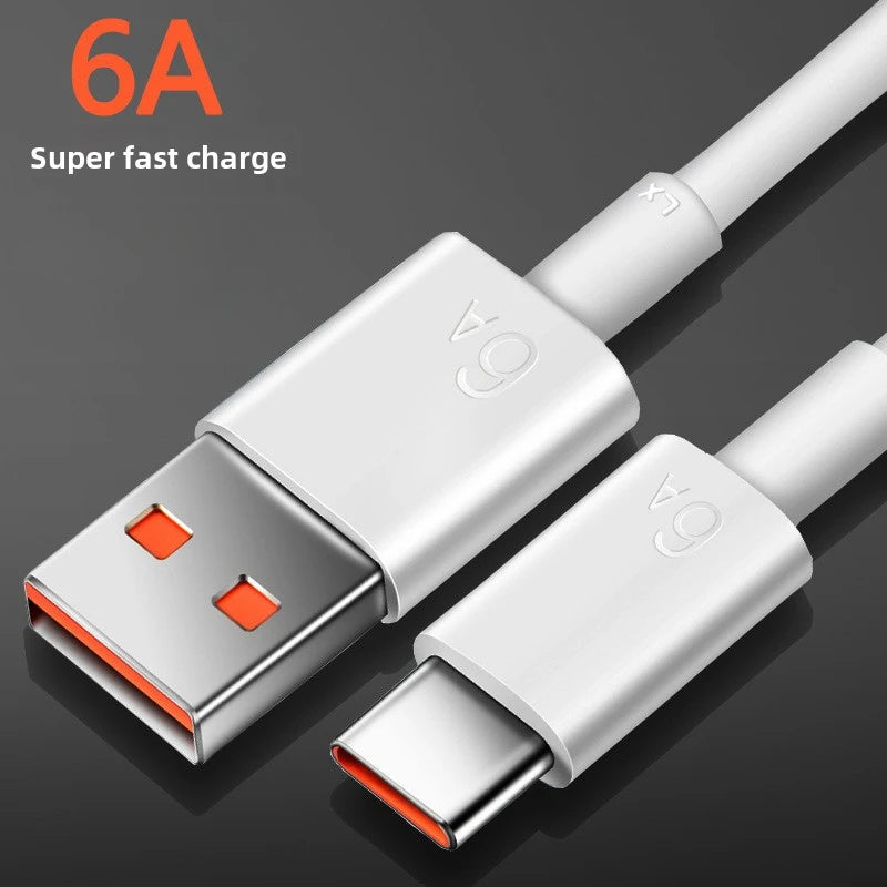 Suitable For Android Phone 6A Charging Cable,Universal 66W Data Cable,Type-C Super Fast Charging,Not Suitable For iPhone