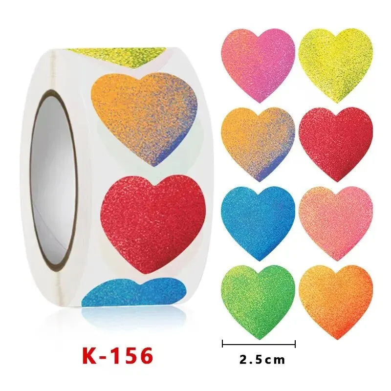 500 Stickers Per Roll Decorative Brochure Stickers with Cute Cartoon Animal Expressions Birthday Gifts Christmas Decorations