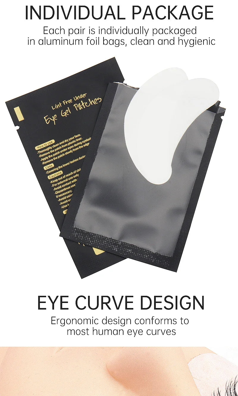 50/100/200Pairs Eye Patches Eyelash Extension Under Eye Pads MakeupLashes Patch Tip Stickers Pads For Eyelash Extension Supplies
