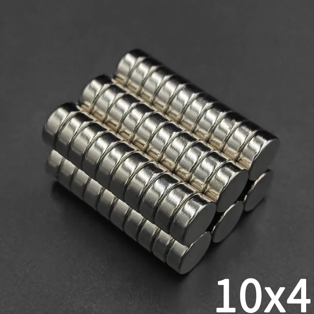 5/10/20/50/100/200Pcs Round Magnet 10x4 Neodymium Magnet N35 10mm x 4mm Permanent NdFeB Super Powerful Strong Small Magnets Iman