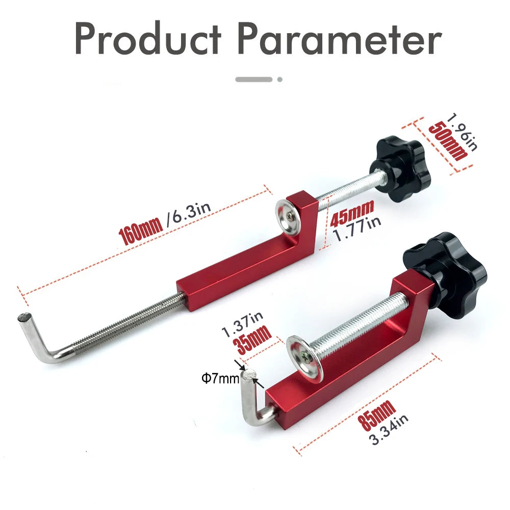 Universal Fence Clamps 360 Rotating Adjustable Fixed G Clamps Fast Fixed Clamp Woodworking Tools