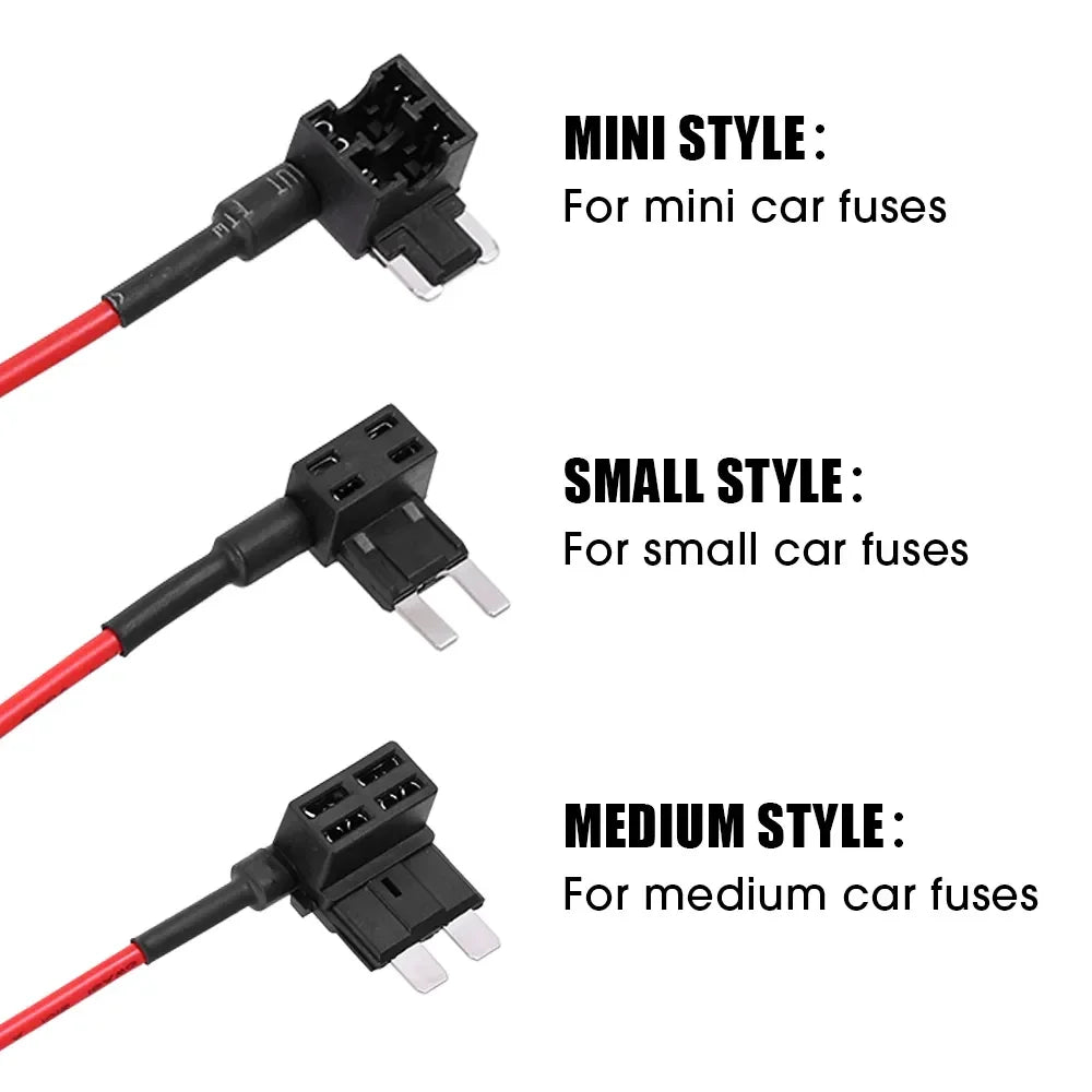 12V 24V Car Fuse Blades Holder Circuit Adapter Protector Splitter ATM APM Tap Micro Connector Truck Automobile Accessories