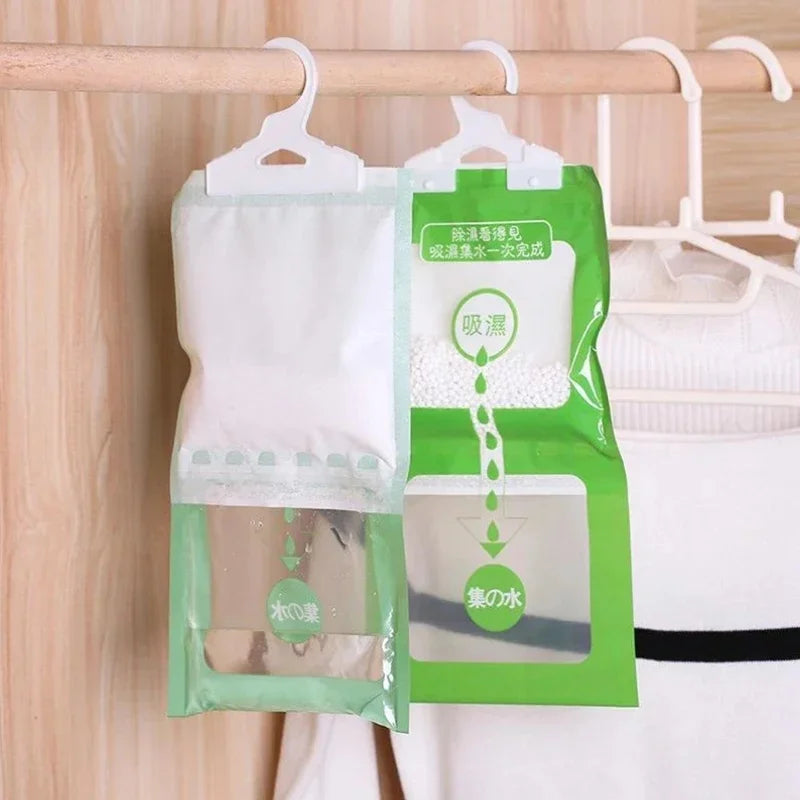 Hangable Wardrobe Moldproof Moisture Proof Dehumidification Bag Moisture Absorbing Bag Closet Dehumidizer Eco Friendly