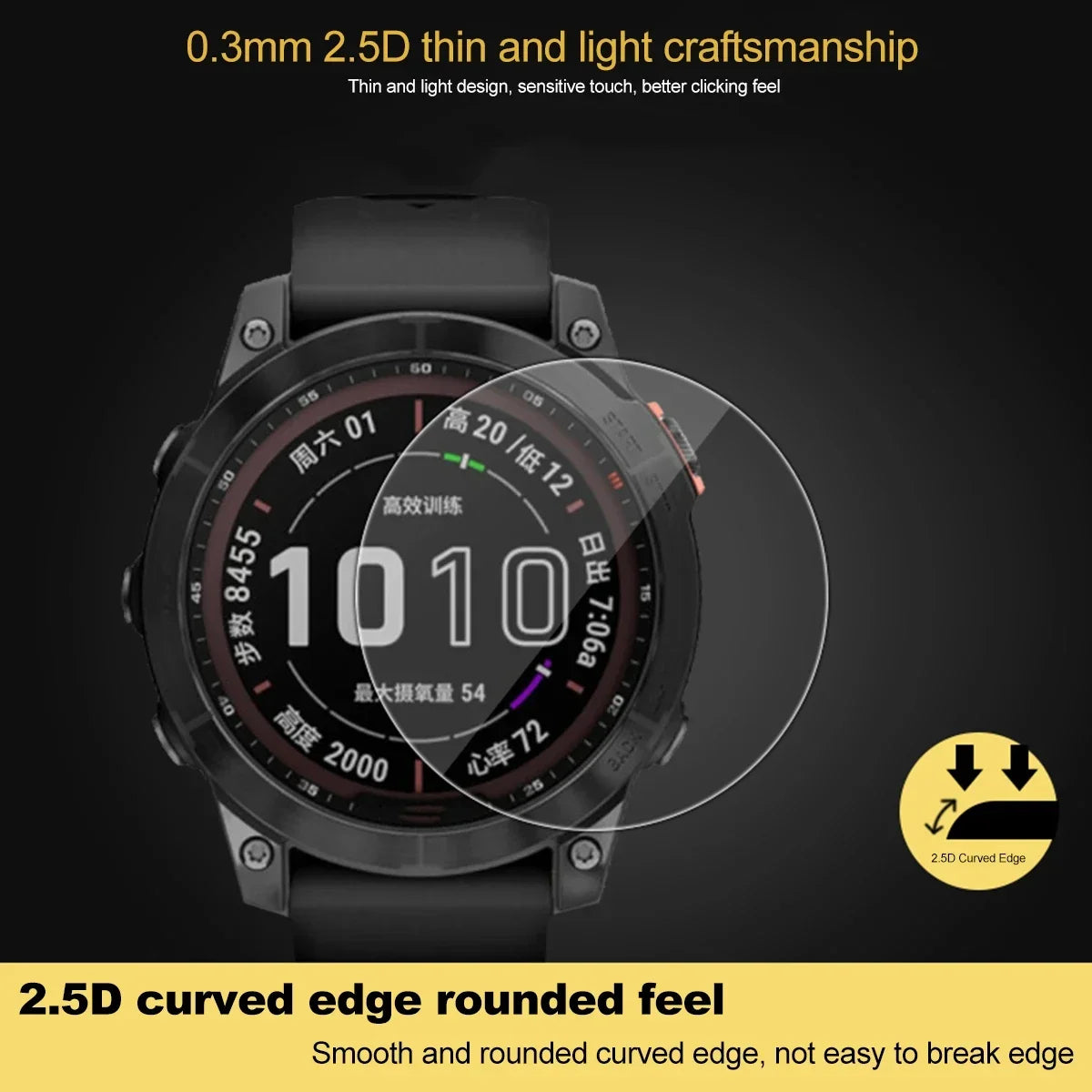 9H Premium Tempered Glass For Garmin Fenix 7 7S 7X 6 6S 6X Pro 5S 5 SmartWatch Screen Protector HD Film For Fenix 7 7S 7X Glass