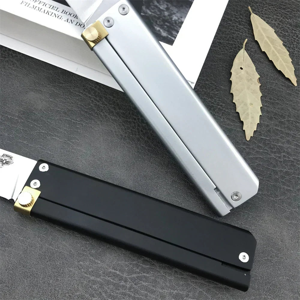 ATROPO Trapper Tactical Folding Pocket Knife D2 Sharp Blade Aluminum Alloy Handle Outdoor Pocket Hunting Survival Knife EDC Tool