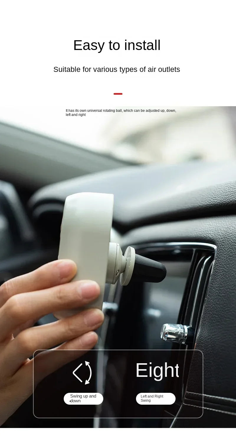 Mini Car Vent Fan High-Speed Cooling Energy-Efficient USB Powered - Portable Vibrant Colors Easy Installation