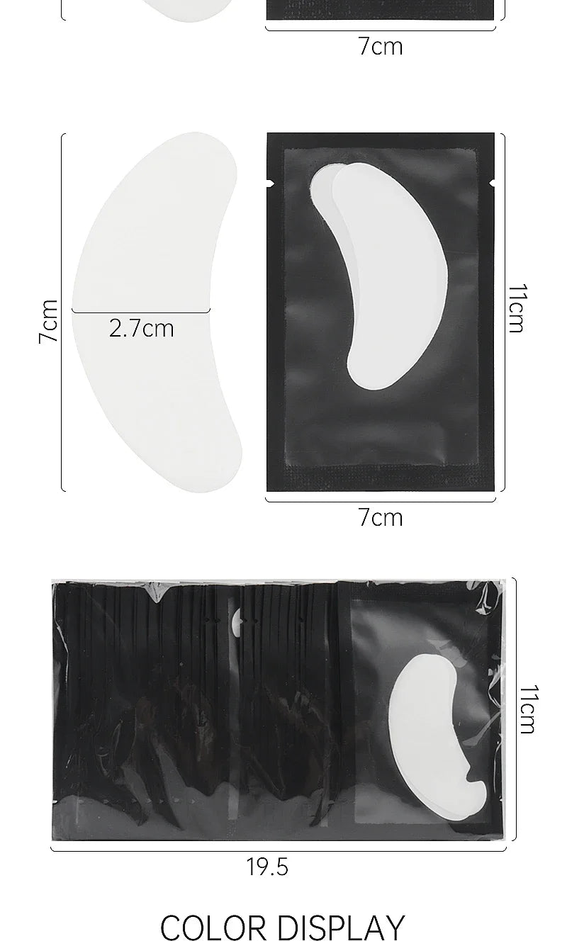 50/100/200Pairs Eye Patches Eyelash Extension Under Eye Pads MakeupLashes Patch Tip Stickers Pads For Eyelash Extension Supplies