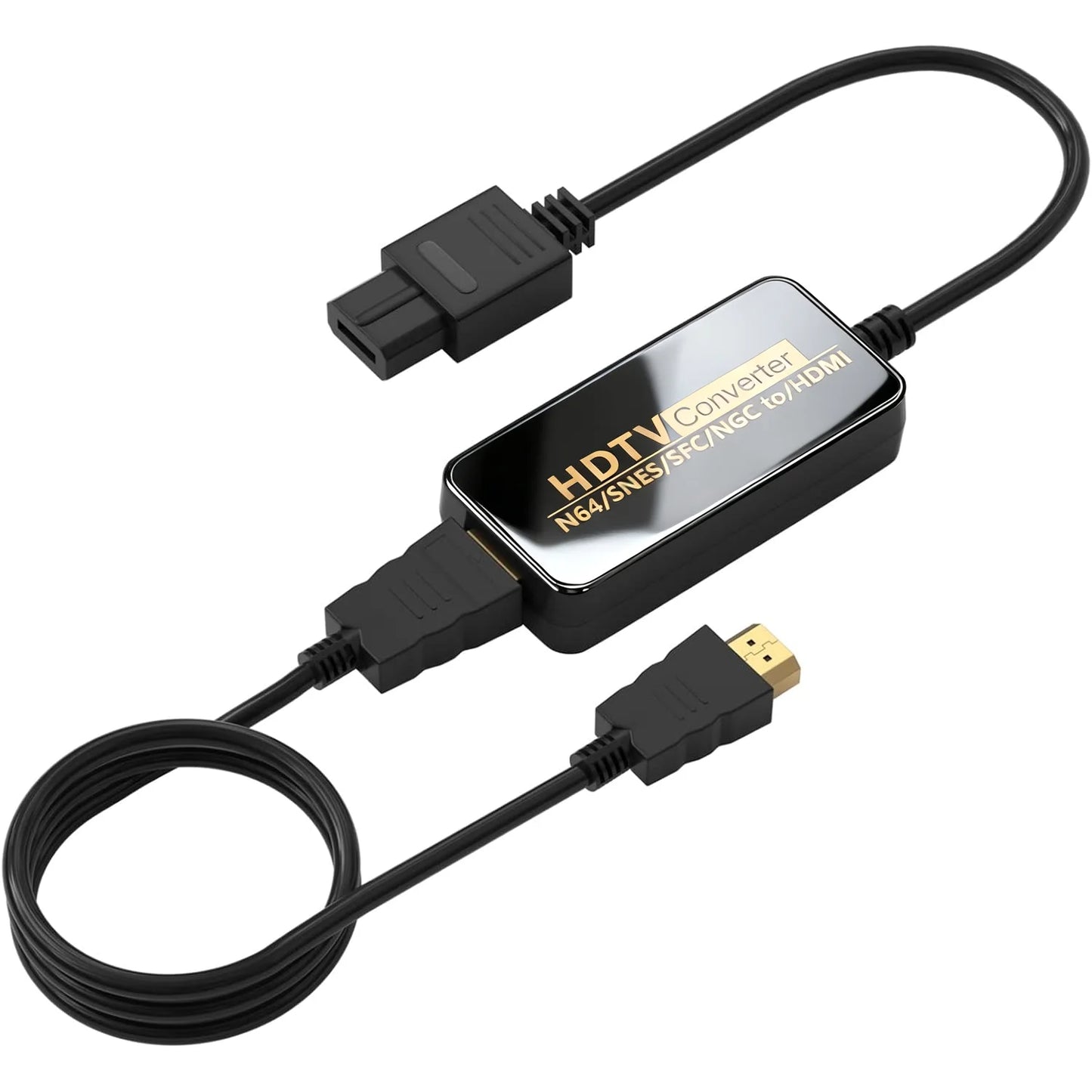 1080P NGC/SNES/N64 To HDMI Converter Adapter,HDMI Cable for Nintend 64 SNES Console Game Cube Plug and Play Restore Game Screen