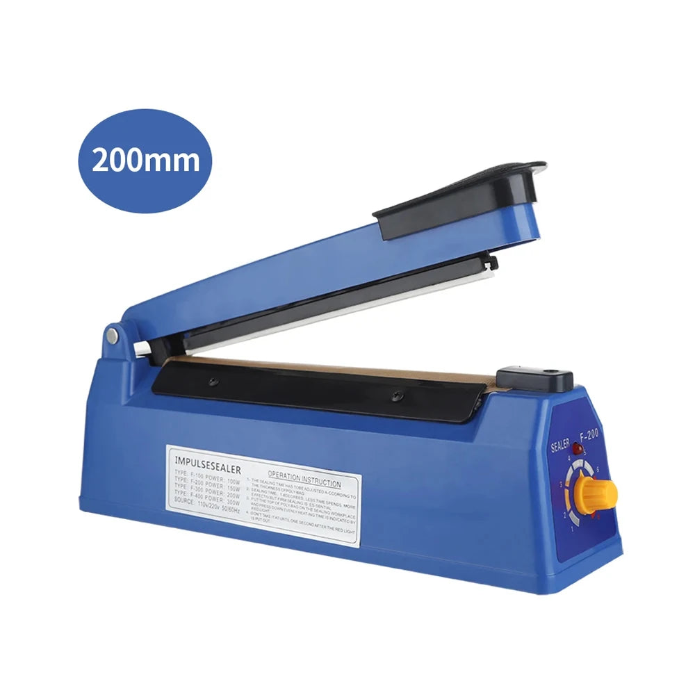 Electric Heat Bag Sealing Machine Plastic Bag Sealer Hand Press Food Seal Plastic Bag Impulse Sealer Fast Heat Packaging Machine