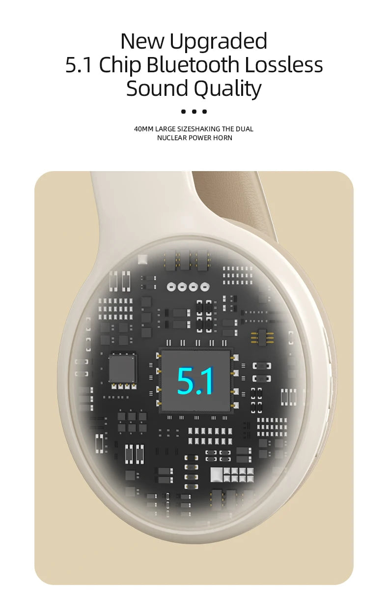 Lenovo TH30 Wireless Headphones Bluetooth 5.3 Earphones Foldable Gaming Headset Sport Headphone with Mic Music Earbuds Original