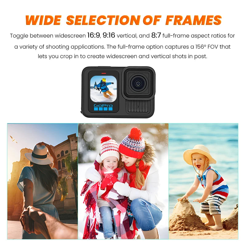 GoPro HERO 13 Black Action Camera HyperSmooth6.0 5.3K60fps Video 27MP Go Pro13 helmet Vlog Sport Camera