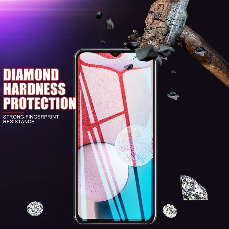 3Pcs Full Tempered Glass For Samsung Galaxy A03 A13 A23 A33 A53 A73 Screen Protector Galaxy M13 M23 M33 M53 HD Protective Film