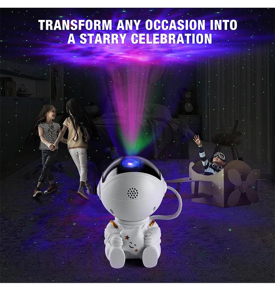 Galaxy Star Astronaut Projector LED Night Light Starry Sky Porjectors Lamp Decoration Bedroom Room Decorative For Children Gifts