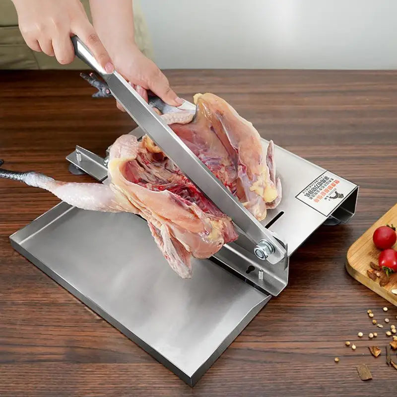 Stainless Steel Meat Slicer Meat Slicer Bone Cutting Machine Minced Lamb Bone Meat Cutter Chicken Duck Fish Ribs Lamb Cutting