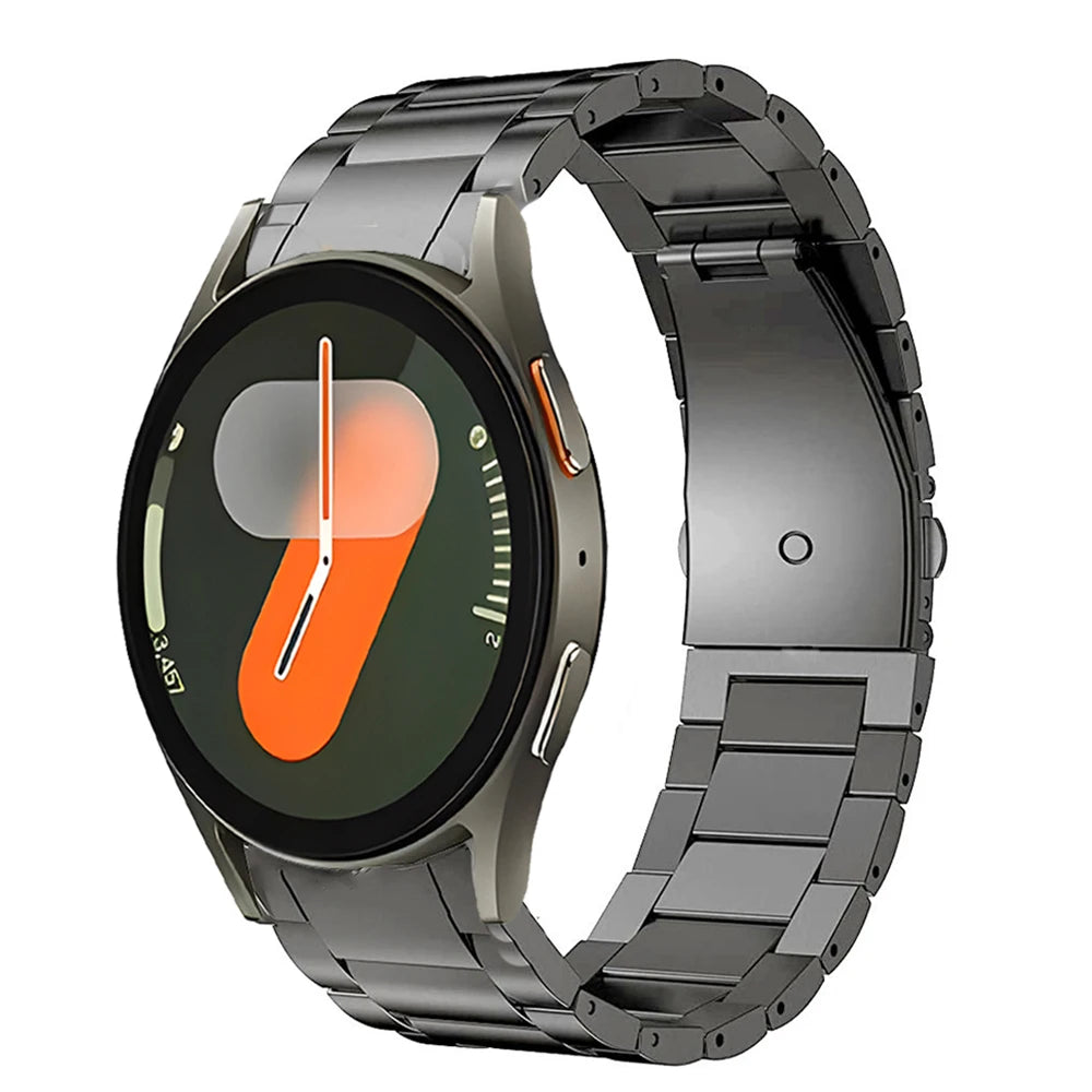 Titanium Strap for Samsung Galaxy Watch 7 40mm 44mm Original Wristband for Samsung 6 Classic 47mm 43mm/5 Pro 45mm/6 5 4 Bracelet