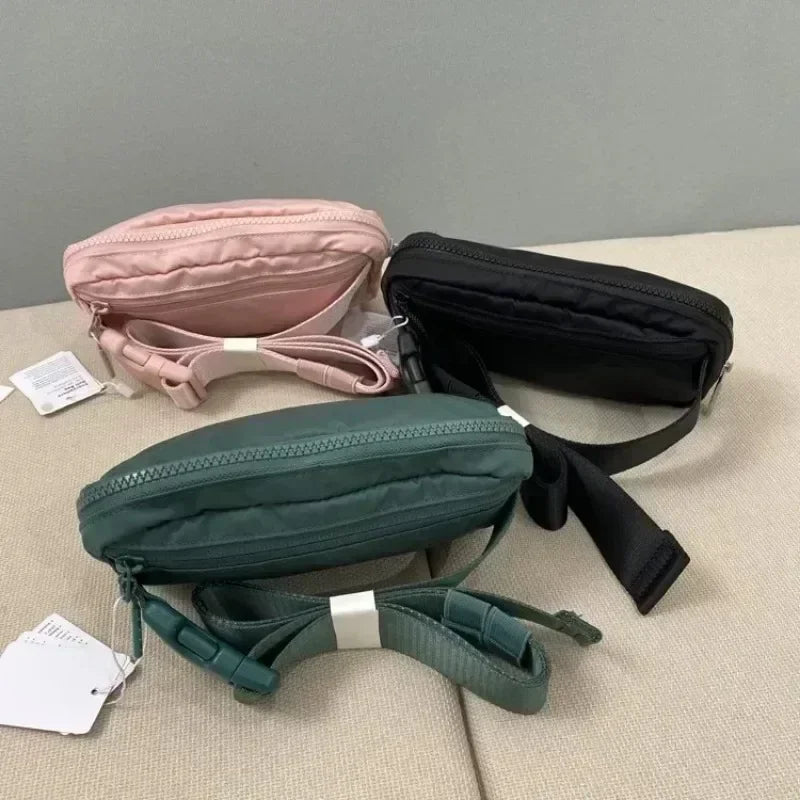 Fashion Yoga Fanny pack Metal Logo Sports waist bag Yoga Mobile Bag Portable bag Unisex Fitness Running women's gift