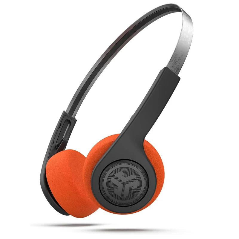 JLab Rewind Wireless Retro Headphones 12H Playtime/Custom EQ3/with Mic Noise Isolation Old-school Rock Bluetooth Headset