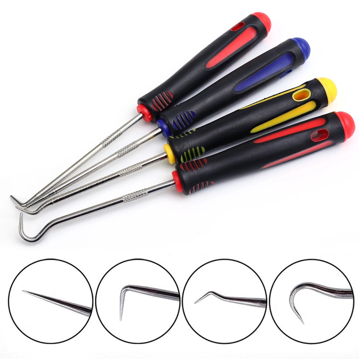 4Pcs Car Oil Seal Screwdrivers Set Auto O-Ring Seal Gasket Pick Puller Remover Tool Kit for Car Repair