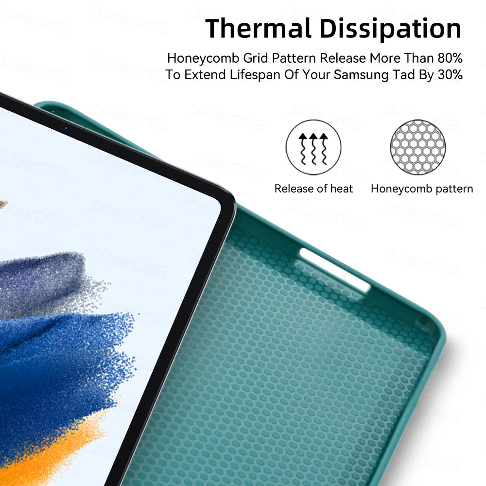 Case for 2021 Samsung Galaxy Tab A8 X205 X200 10.5in PU Tablet Cover Smart Leather Funda wake up from sleep Stand