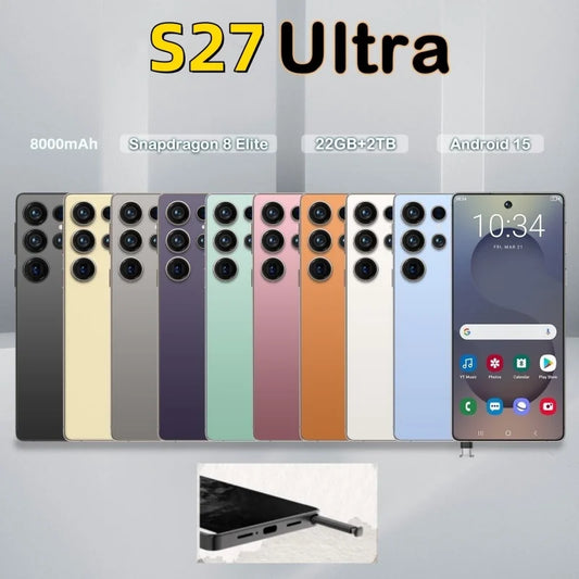 2025 Original Pad S27 ultra Tablet PC 7.3 inch HD 4K Android 15 22GB+2TB 8000mAh Battery 4G 5G Dual Sim Card WiFi GPS Google Tab