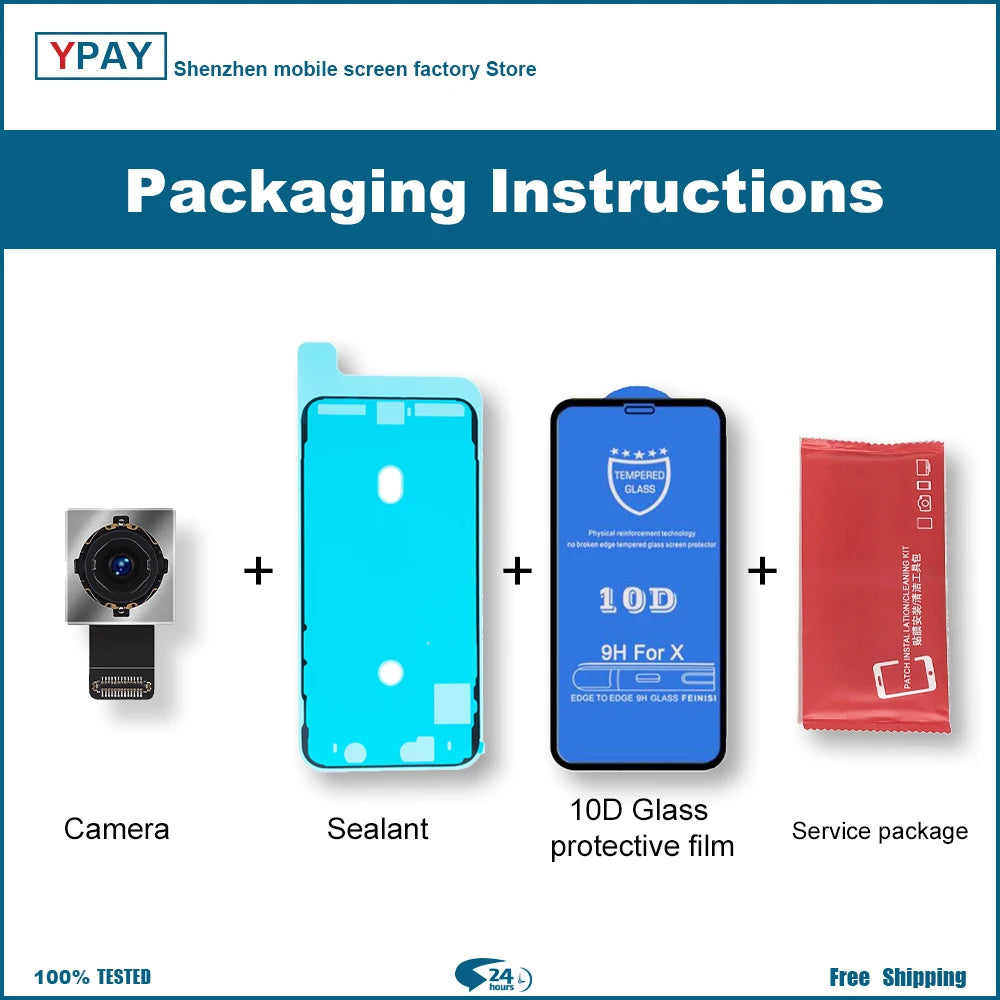 Rear Camera For iPhone XR Back Camera Rear Main Lens Flex Cable Camera