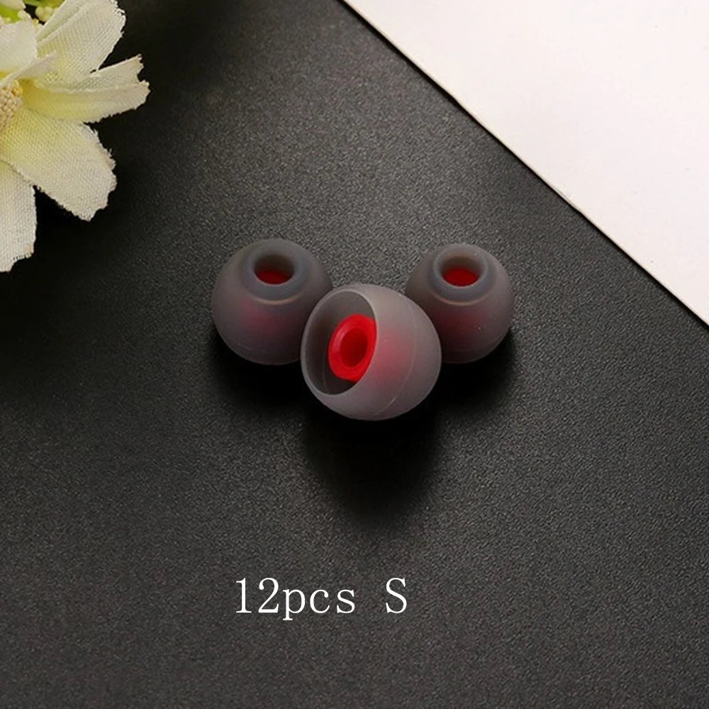 Ivinxy 12pcs Layer Silicone In-Ear Earphone Covers Cap Replacement Earbud Bud Tips Earbuds eartips Earplug Ear pads cushion