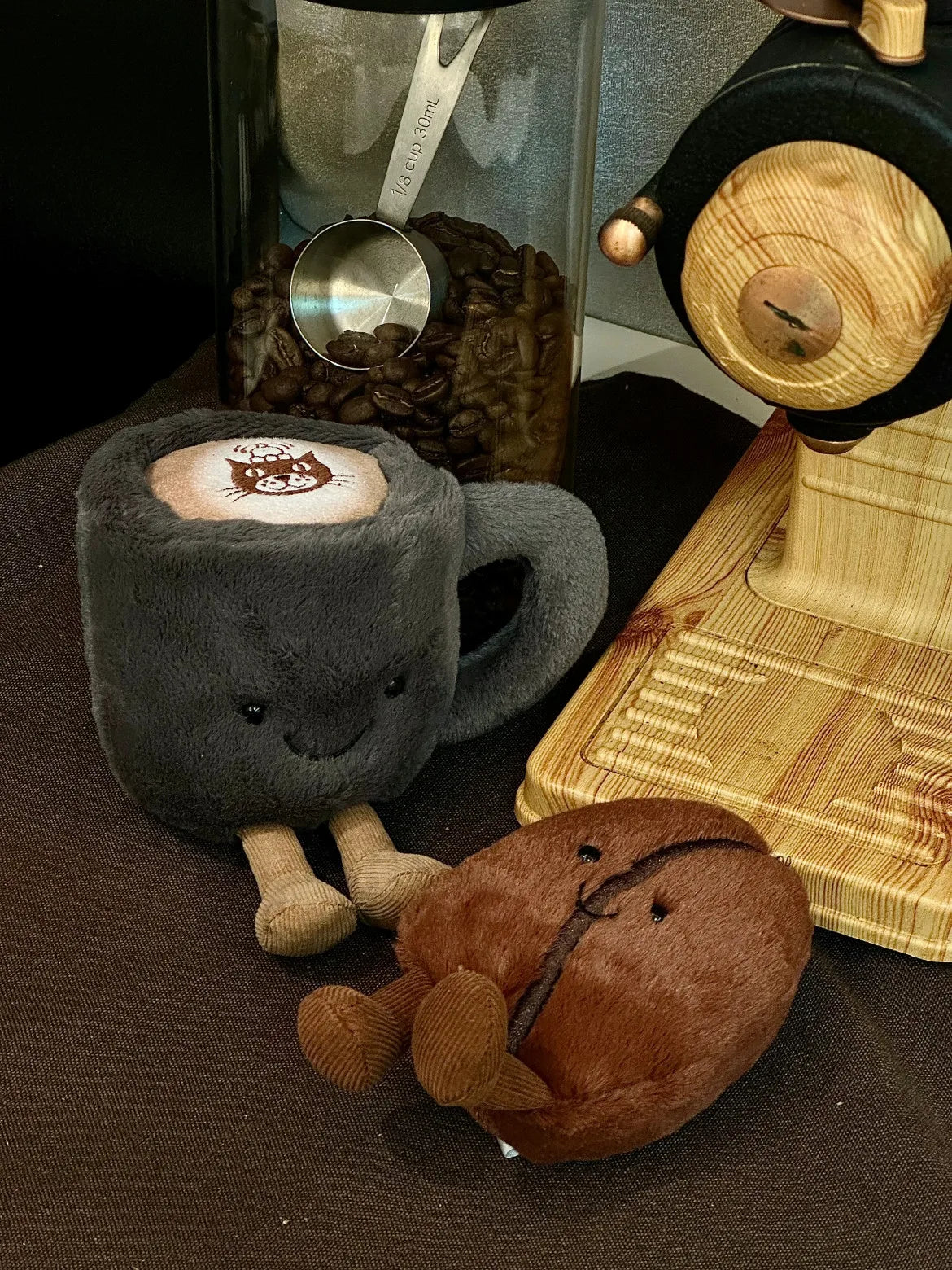 Jelly Cat Plush Fun Coffee Cup Cute Plush Toy Soothing Sleep Plush Doll Trendy Gift Plush Doll Cute Backpack Plush Pendant