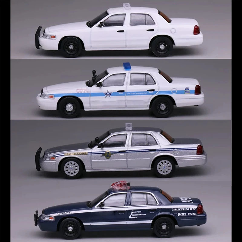 1:64 596 Scale Silver Alloy Model Diecast Metal Muscle Car Gran Torino Collection Toy Ornaments Gifts To Friends
