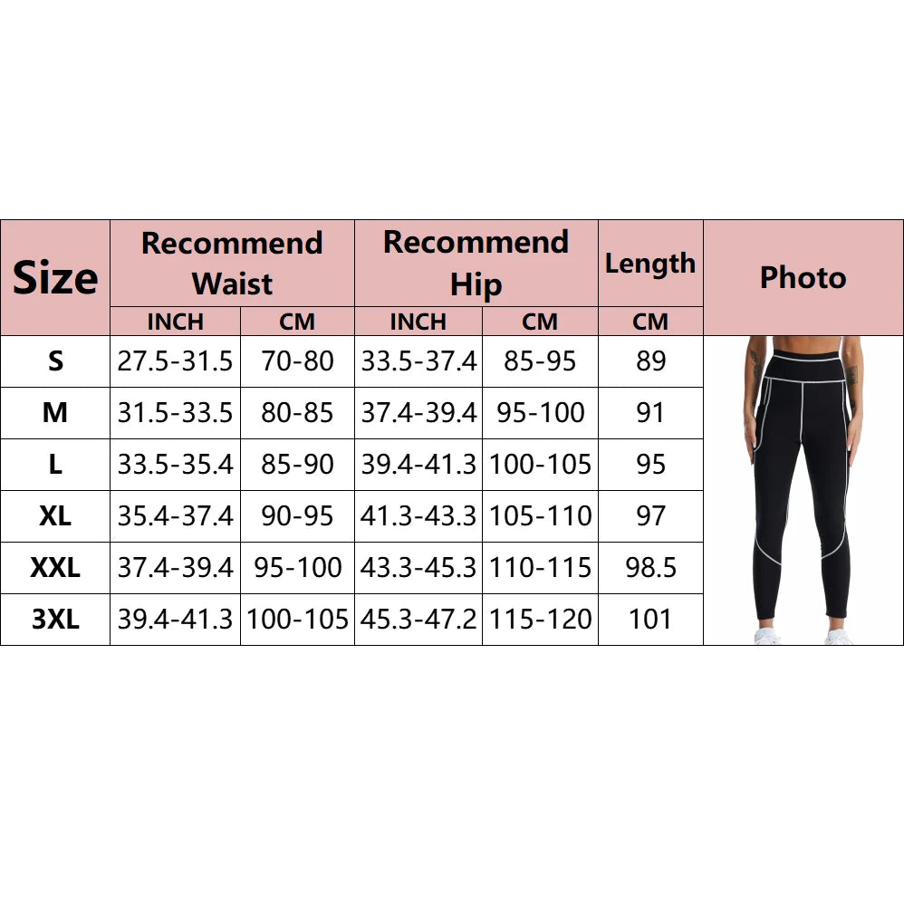 Women Sauna Shaper Pants Body Shaper Full Hot Sweat Effect Coating Slimming Pants Shapewear Workout Gym Leggings Fitness