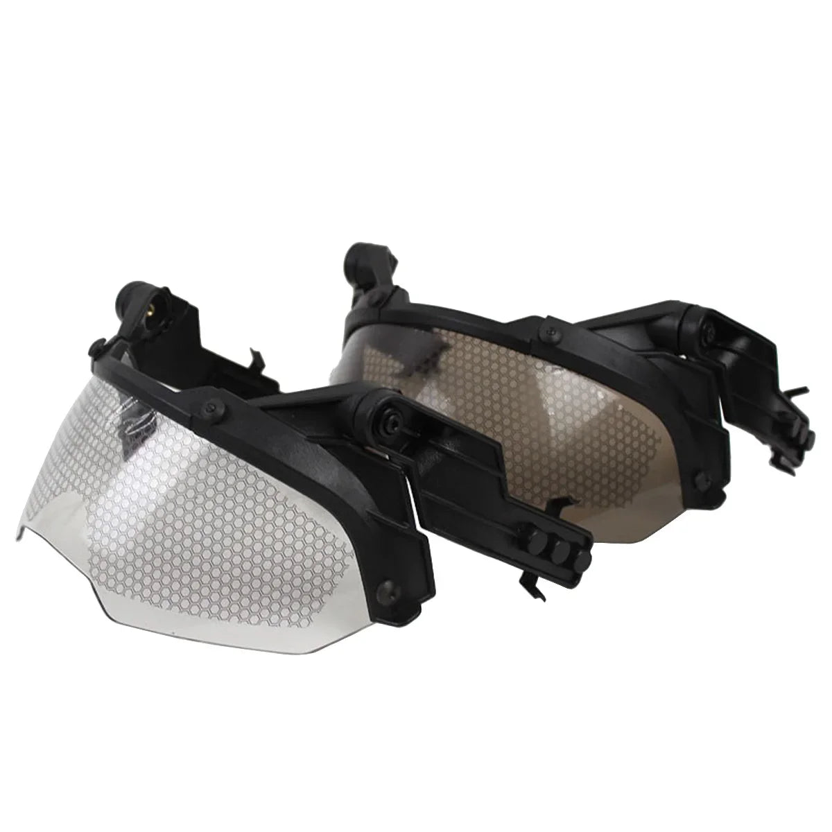 Tactical FAST Helmet Flip Goggles With Half Face Mask Hunting CS Games Airsoft Paintball Mask Helmet Accessories Protect Gear