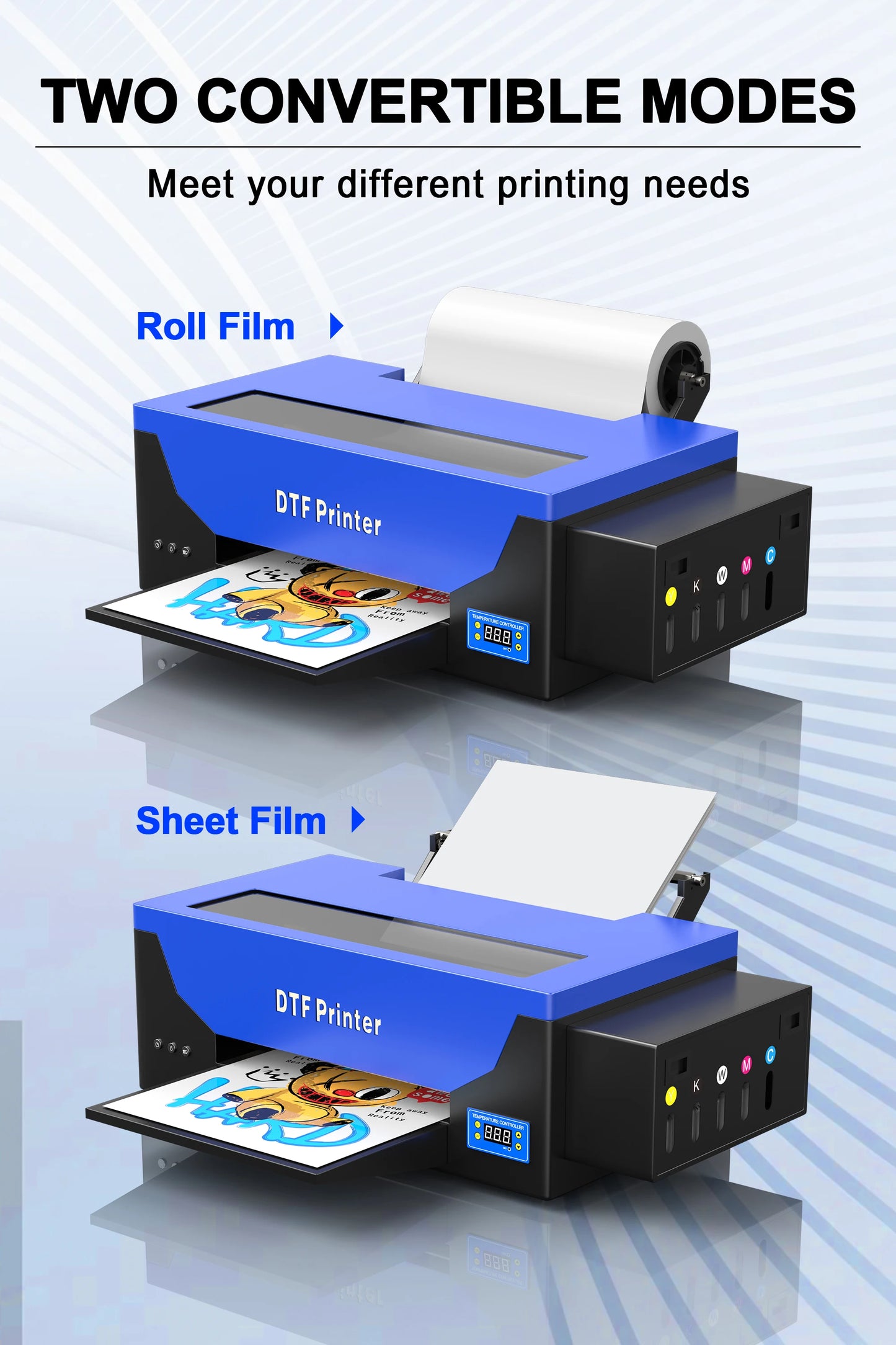 A3 dtf printing machine For Epson R1390 DTF Printer With DTF Curing Oven Directly To Film Transfer T shirt printing Machine A3