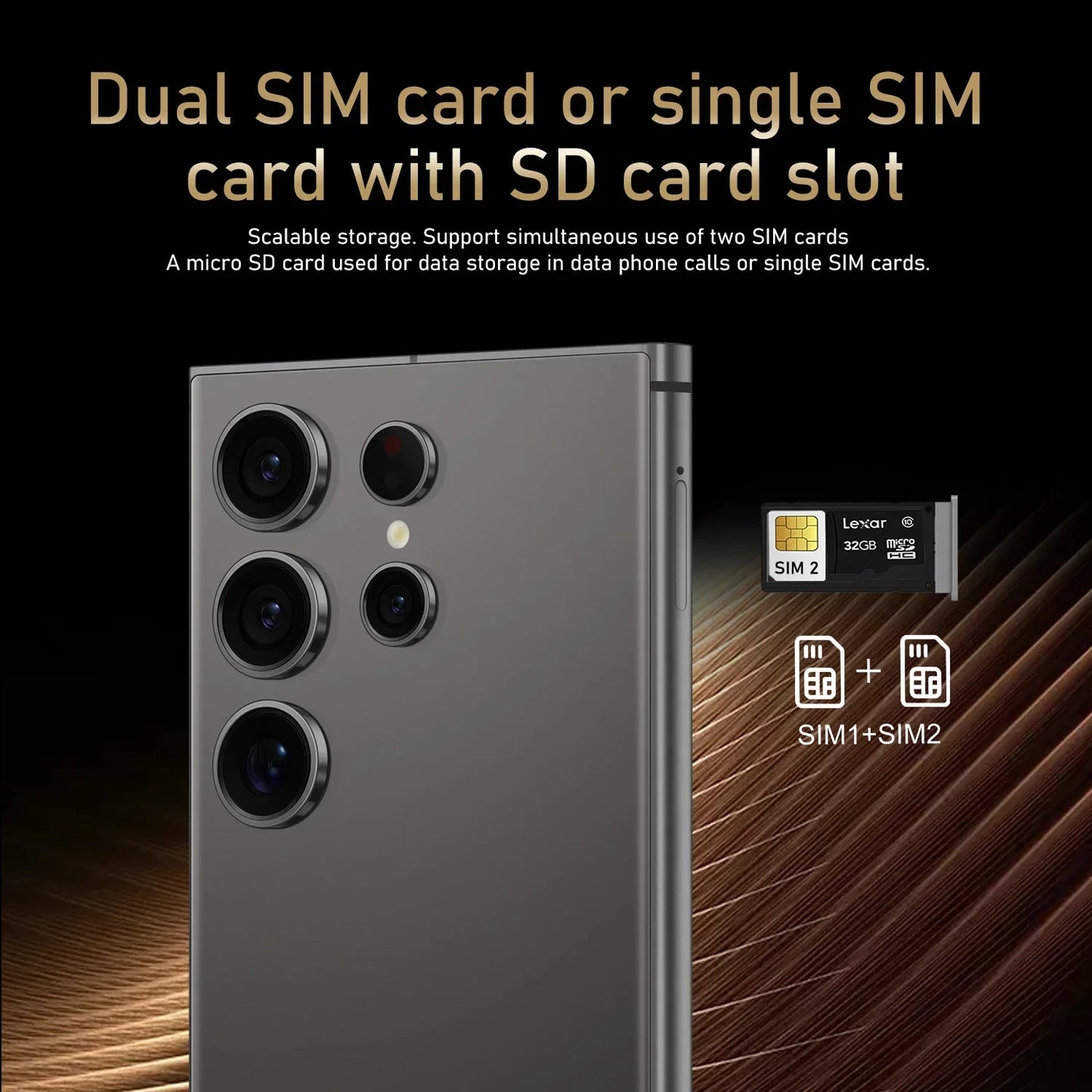 HOT 2025 new S26 Ultra original intelligent 5G dual card dual standby Android 15 system global version 108MP 7800mAh battery
