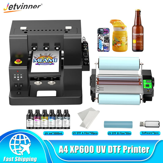 A4 UV Printer For Epson XP600 UV DTF Printing Machine For Wood Metal Acrylic Pen UV Printer UV DTF Sticker Printer impresora uv