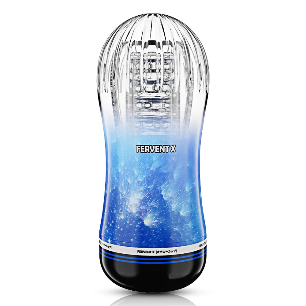 Male Masturbator Cup Soft Silicone Pussy Transparent Vagina Adult Goods Endurance Exercise Vacuum Pocket Sex Toy for Men