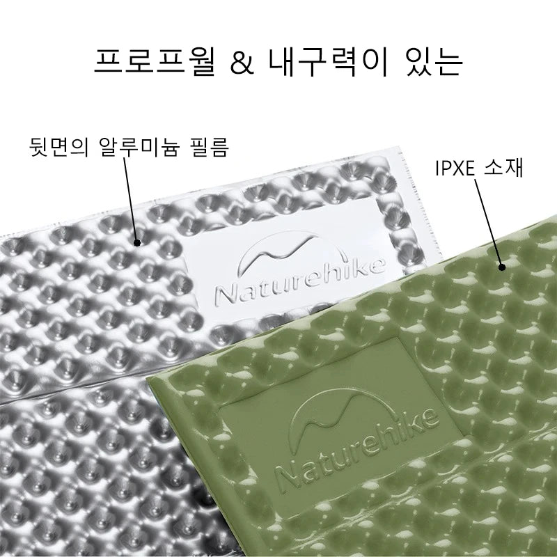 Naturehike Camping Mat Ultralight Folding Aluminum Film Moisture Sleeping Pad Outdoor Portable Picnic Bed Seat Hiking Mattress