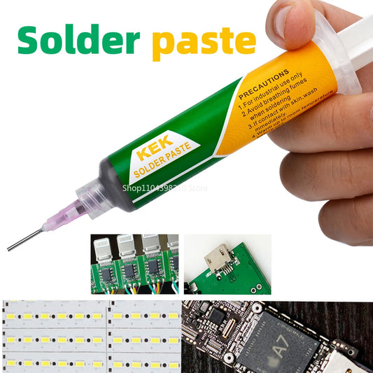 Sn42Bi58 SMD Welding Paste 138 ℃ Low Temperature Lead-free Syringe No Clean Solder Paste For Phone Component Repair