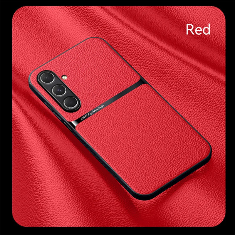 PU Leather Magnetic Case for Samsung Galaxy M35 A16 A36 A56 A15 5G A25 A35 A55 Protective Cover Hard Shell Coque Fundas