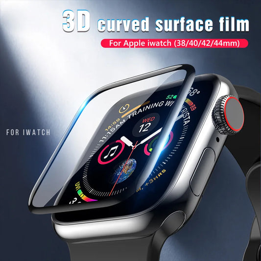HD Protective Film For Apple Watch 44mm 45mm 40mm 41mm 42mm 38mm 3D Curved Screen Protector for Apple iWatch 7 SE 6 5 4 3 2 1