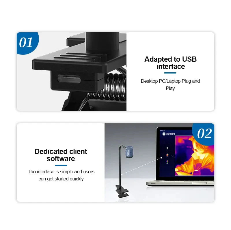 SUNSHINE TB-03S Mini Infrared Thermal Imager for Motherboard PCB BGA Maintenance Fault Location Detection Thermal Imager Tool