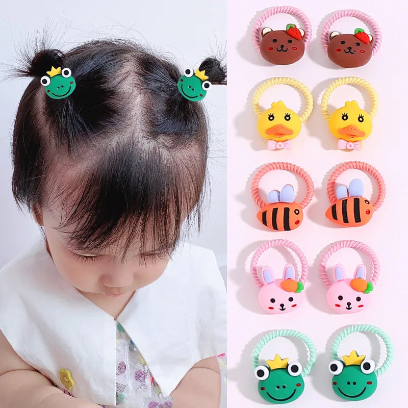 Children's Rubber Bands Do Not Harm Hair Girl Headbands Korean Baby Accessories Rings Tie Rubber Bands Little Girl Headbands