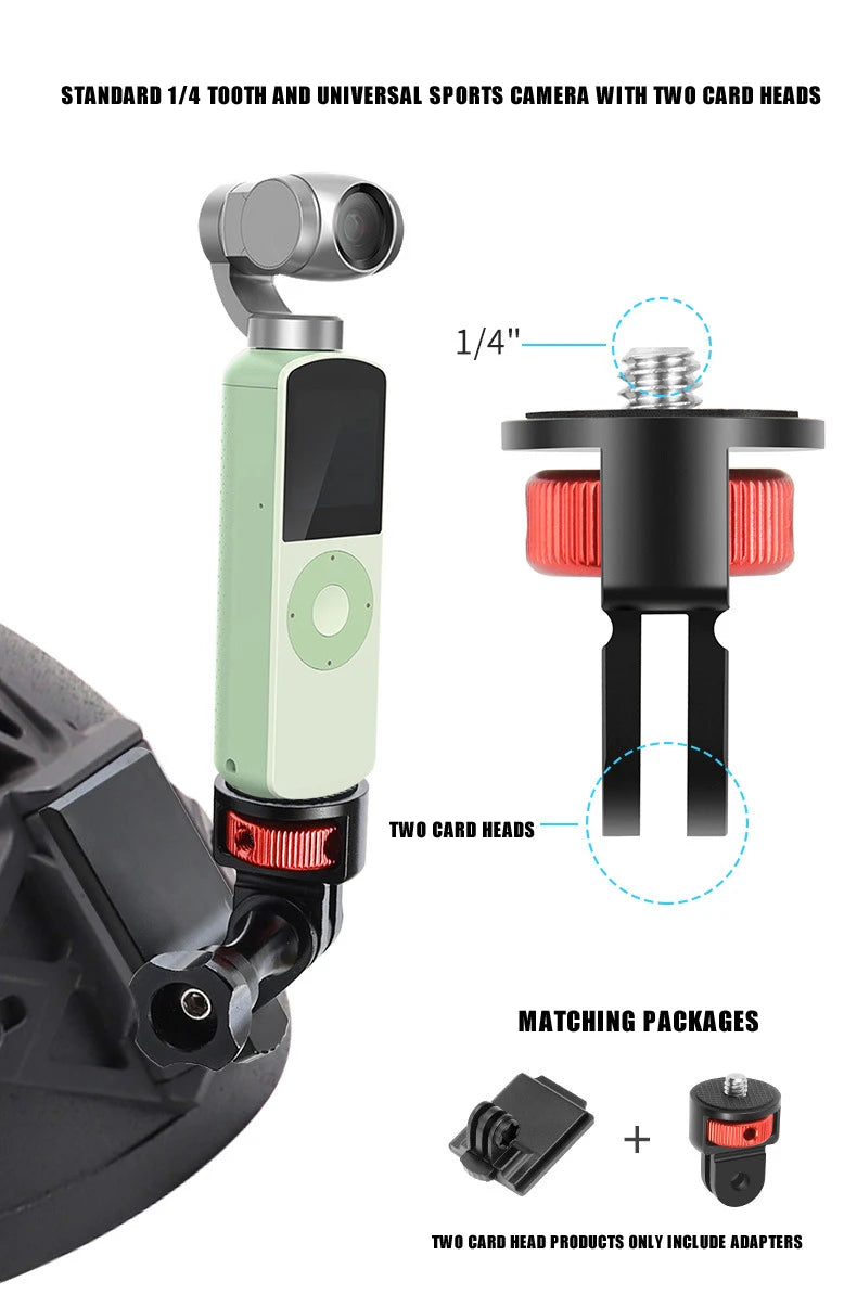 Suitable for GoPro series For DJI For Insta360 sports camera accessories 1/4 adapter interface 1/4 adapter
