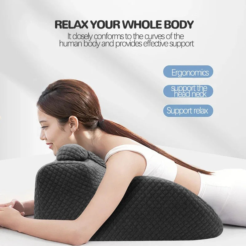 Intimacy Wedge Pillow for Couples Prone Pillow for Sleeping Reading Pillow for Bed Ergonomic Support for Back Pain Removable