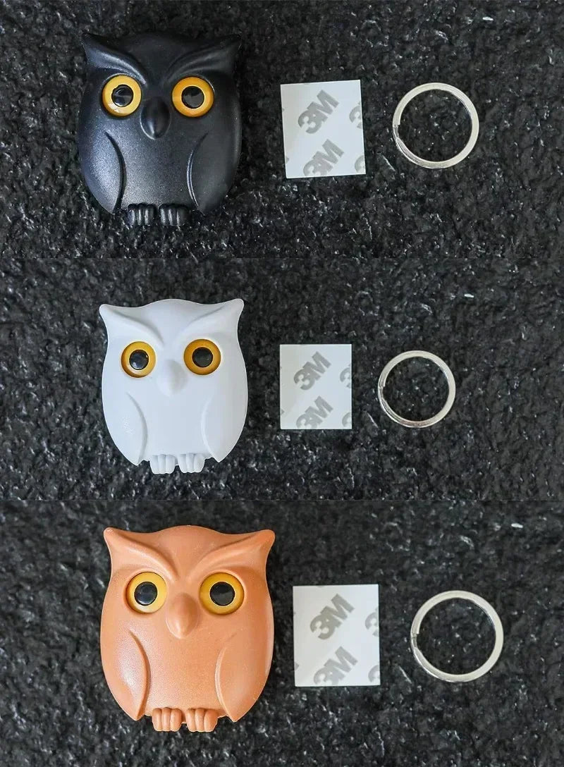 6PCS Owl Shape Wall Hook Key Holder Wall Sticker Keep Keychains Key Hanger Hooks Wall Hanging Hook for Kitchen Home Adhesive