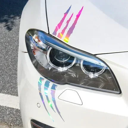 Car Styling Ghost Claw Scratch Stripe Marks Headlight Decal Vinyl Decal Auto Body Decorative Stickers PVC Carving Vinyl Decal