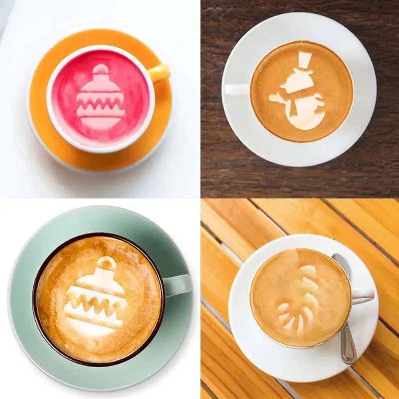 1~10PCS Coffee Cake Decoration Unique Durable And Reusable Creative Coffee Art Professional-grade Design Easy To Use