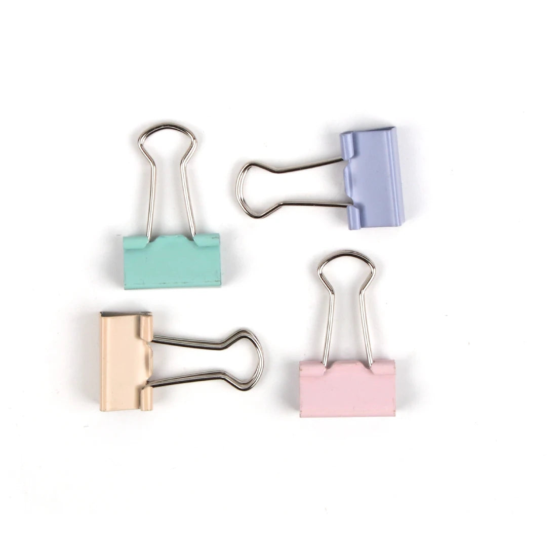 MOTARRO 40Pcs 19mm New Colorful Dovetail Clip Effortless Binder Clip Long Tail Clip For School Office Learning Supplies 1Box