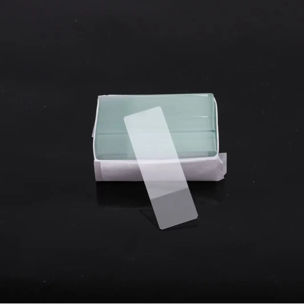 50 pcs/Box Lab Microscope Slides 1mm-1.2mm Thick Glass Slides for Microscope, Clear Glass Ground Edges 1" x 3" Accessories