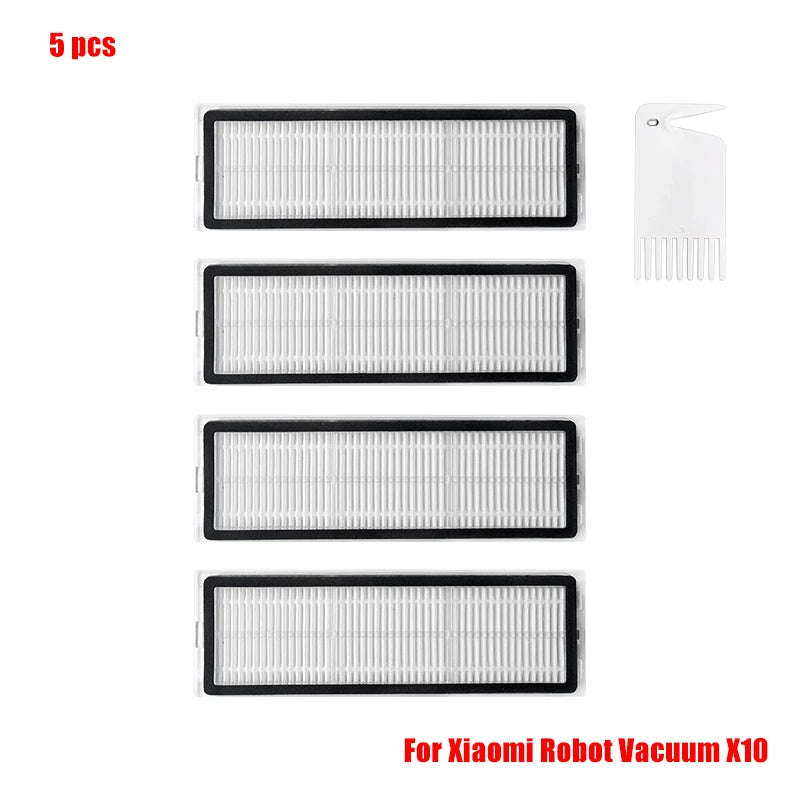 For Xiaomi Robot Vacuum X10 Robot Vacuum Cleaner Parts Replacement Main Side Brush Hepa Filter Mop Cloth Dust Bag Accessories