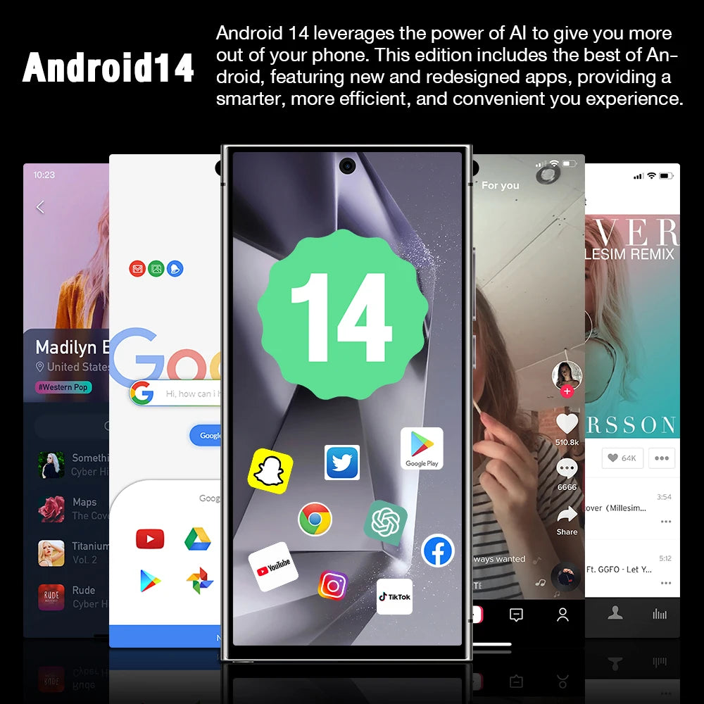 2025 New S26 Ultra Original 5G Smartphone 7.3 inch Dual SIM 7800mAh Android 14 Global Phone